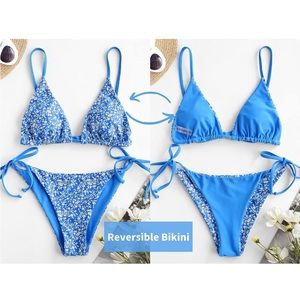 Cute blue & yellow bikini